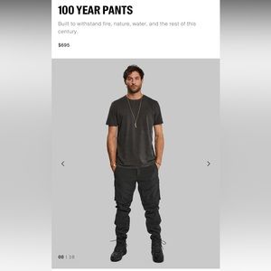 Vollebak 100 Year Pants Granite Edition